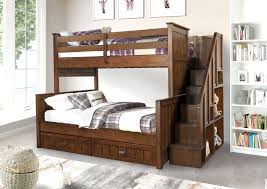 Bedz king stairway bunk beds twin over full bed. Logan Convertible Bunk Bed With Staircase Sunset Brown Building Blocks