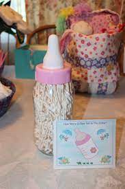 Guess How Many Q Tips Are In The Bottle Game Carnival Baby Showers Blue Baby Shower Beautiful Baby Shower