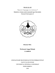 Makalah Masalah Pengangguran Indonesia