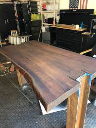 The four white legs are extra sturdy and. I M Making A New Dining Room Table Inset Steel I Beams In Old Growth Cedar Pics