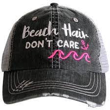 Free Shipping Beach Hair Don T Care Women S Trucker Etsy Beach Hair Womens Trucker Hat Women Trucker