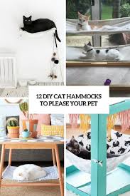 Cat hammock kitty cot window bed perch shelf wall mounted house nest seat black. 12 Diy Cat Hammocks To Please Your Pet Shelterness