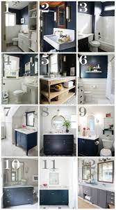 When it comes to decorating a small bathroom, go big or go home. Navy Bathroom Decorating Ideas Blue Bathroom Decor Blue Bathroom Walls Gray Bathroom Decor