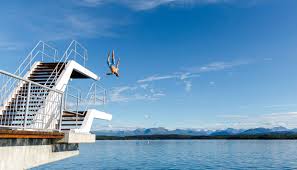 It is called the 'city of roses.'. Retiro Strand Und Kringstadbukta Baden In Molde Molde Fjord Norway