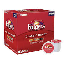 Folgers coffee 63101 gourmet selections coffee pods, 100% colombian decaf, 18/box. Folgers Classic Roast Coffee Keurig K Cup Pods 48 Count Bed Bath Beyond