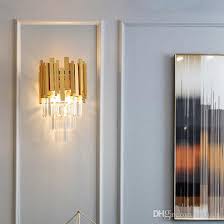 2020 Modern Crystal Wall Sconce Lamp Mirror Lighting Fixture Decorative Wall Mount Lights Led Wall Lighting For Bedside Porch Hallway From Forlight 184 75 Dhgate Com