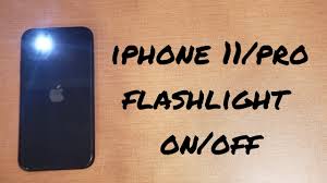 Learn how to turn on flash notification iphone 11 Iphone 11 Pro Flashlight On And Off Tutorial Youtube