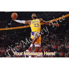 Lebron james lakers jersey / nwt nwt $90 $110 size: Lebron James Lakers Basketball A4 Large Edible Fondant Cake Topper The Monkey Tree