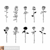 1.6 black rose with outstanding leaf work. 3