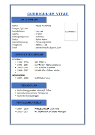 Check spelling or type a new query. Download Contoh Curriculum Vitae Cv Microsoft Word Docx Goliketrik