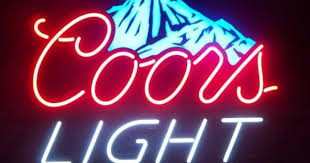 New Coors Light Led Color Changing Neon Beer Pub Sign Light For Man Cave Bar Neon Signs Neon Beer Signs Neon Light Signs
