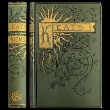 1888 John Keats Poems Rare Illustrated Victorian Gilt Fine Binding Engravings Book Cover Art Antiquarian Books Vintage Book Covers
