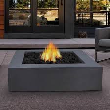 Mezzo Square Fire Table Grey Propane Fire Pit Table Square Fire Pit Gas Firepit