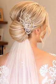 42 Different Wedding Hairstyles With Veil Wedding Hair Inspiration Hairstyles With Veil Updo With Veil