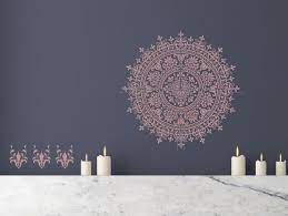 Wall Stencils For Painting Craft Stencils Furniture Stencils Large Mandala Wall Stencil Wandmalerei Schablonen Mobelschablone Mandala Schablonen