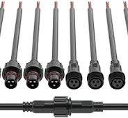 BTF-LIGHTING 3 Pin Electrical Connector 18AWG IP65 Male Female Connector  7.87in/20cm Extension Cable for Car,Truck,Boat,Indoor/Outdoor LED Strip ...