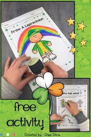 Free Resource Two Great Activities For Saint Patrick S Day 1 Have Your Students Draw A Leprechaun Esl Teaching Resources Student Drawing Middle School Art