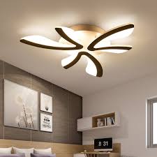 Led Ceiling Light Fixture With Remote Control Chandelier Modern Acrylic Lighting Flush Mount Lamp 3 Heads For Bedroom Kitchen Light Fixtures Dimmable Light Color Changeable Walmart Com Walmart Com