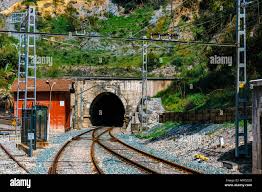 railway station in the village of el chorro at the end of trail of Caminito  Del Rey, Spain Stock Photo - Alamy