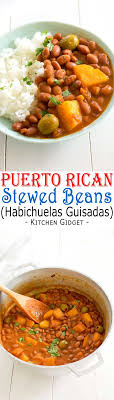 Puerto rican cuisine often gets lumped into the general latin food or spanish food categories, but it has its own rich culture to explore. Puerto Rican Rice And Beans Habichuelas Guisadas Kitchen Gidget