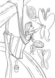 free easy to print tangled coloring pages tulamama