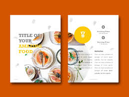 Recipe Book Cookbook Ebook Template Design Cookbook Template Recipe Book