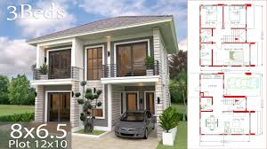 Home Design Plan 8x6 5m With 3 Bedrooms Samphoas Com Architectural House Plans Small House Design Home Design Plan