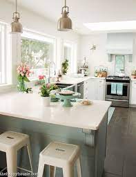Coastal Cottage Style Spring Kitchen Tour The Happy Housie Spring Kitchen Decor Cottage Style Interiors Beach Cottage Kitchens