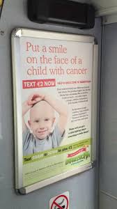 Our Text To Donate Campaign For Barretstown On Dublin Bus Cancer Fighting Texts