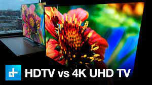The terms full hd and ultra hd refer to the screen resolution which determines the clarity of the image displayed. 4k Uhd Tv Vs 1080p Hdtv Side By Side Comparison Youtube