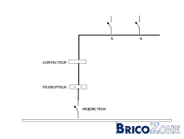 Schema Unifilaire D Un Contacteur De Puissance