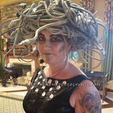 Dog eaten by rattlesnake costume. 40 Epic Homemade Medusa Costumes For Halloween
