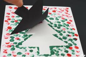 This allows the child to get involved in putting up the tree. Fingerprint Christmas Tree Craft For Kids Novocom Top