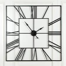 Günstige preise & mega auswahl für wall clock. Extra Large 120cm Black Square Metal Wall Clock Saint Decor