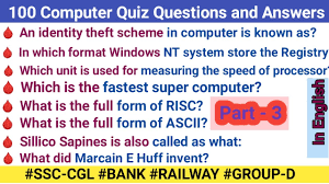 Nov 18, 2021 · percentage questions and answers for bank exam percentage is a very essential and scoring topic in the quantitative aptitude section of many competitive exams. Basic Computer Quiz Questions With Answers In English Quiz Questions And Answers