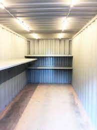 Light It Up Our Recent Project Is A 20 Foot Steel Shipping Container With Led Solar Powered Light Shipping Container Storage Shipping Container Container Shed