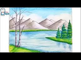 Please watch the video till the end to support me.share with your family & friends. How To Draw Scenery Of Mountain Step By Step By Farjana Drawing Academy