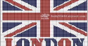 Grillo Tte De Betty Cadeaux Brodes Au Point De Croix Drapeau London Point De Croix