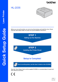 Additional software for scanning directly from your brother machine using the . Brother Hl 2035 Quick Setup Manual Pdf Download Manualslib