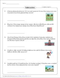 Mixed addition and subtraction word problem worksheets. Subtraction Word Problems Worksheets