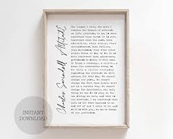 With so many great minds in our recorded history. Amazon Com Farmhouse Frame Wood Sign Charles Swindoll Attitude Quote Gift Quotes Poster Print Design Literary Wall Art Decor Courage Story Inspiration Black White 16 X 20 Inch Rustic Wood Sign With Frame