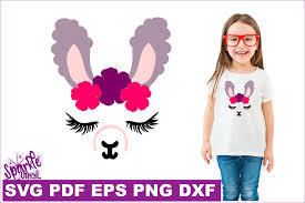 Llama Svg Dxf Eps Png Llama With A Resting Face Cut File Cricut Silhouette By Sparkle Vinyl Designs Thehungryjpeg Com