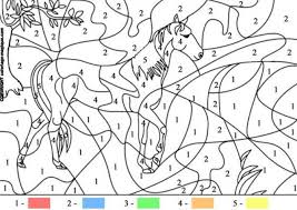 Coloriage magique 6¨me a imprimer printable coloriage en ligne. Coloriage Magique Cheval