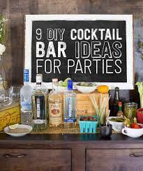 9 Ways To Set Up A Diy Drink Bar And Blow Your Friends Minds Diy Cocktail Bar Bar Drinks Diy Cocktails