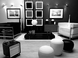 Desain Interior Ruang Tamu Hitam Putih Ruangan Ide Kamar Tidur Interior