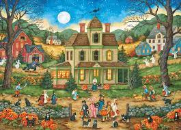 Halloween puzzles halloween items halloween season scary halloween vintage halloween happy halloween halloween queen halloween crafts holiday crafts. Toys Hobbies Jigsaw Jigsaw Puzzle Seasonal Halloween Beware Haunted House 1000 Pieces New Made Usa
