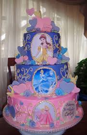 Pastel De Cumpleanos Para Fiesta De Nina Tema Princesas Diseny 2 Como Organizar La Casa