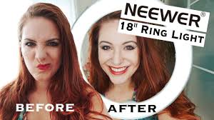 Affordable Neewer 18 Ring Light Unboxing Review And Setup Tutorial Youtube