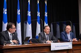 Conference presse dans les ressources documentaires. La Pandemie De La Covid 19 Point De Presse Du 7 Octobre Gouvernement Du Quebec