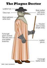The Image Above Is A Drawing Of A Plague Doctor These Doctors Had To Wear Outfits Such As This Because In Orde Plague Doctor Plague Doctor Costume Plague Mask
